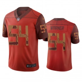 Camiseta Hombre NFL San Francisco 49ers Fred Warner 54 Orange City Edition Vapor Limited
